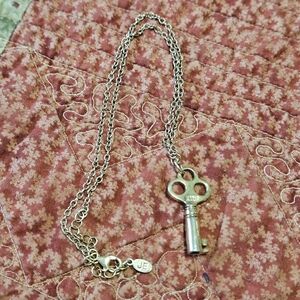 Jessica Elliot Silver Key Pendant Necklace